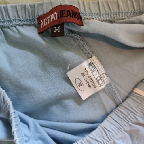 Activo jeans set shorts and top medium used, blue