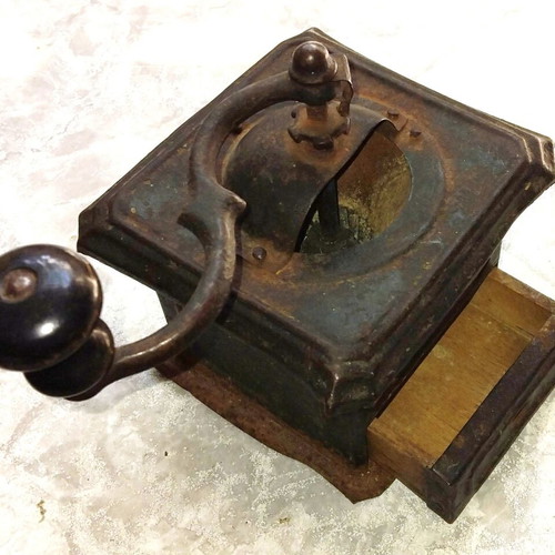 Antique Coffee Grinder early 20th century used