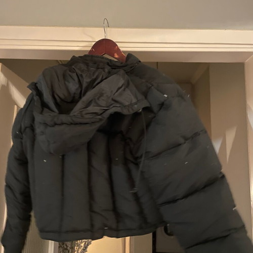 Calvin Klein short puffer jacket black like new, size M/S