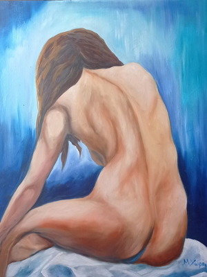 Oil painting on canvas 60x70 cm new