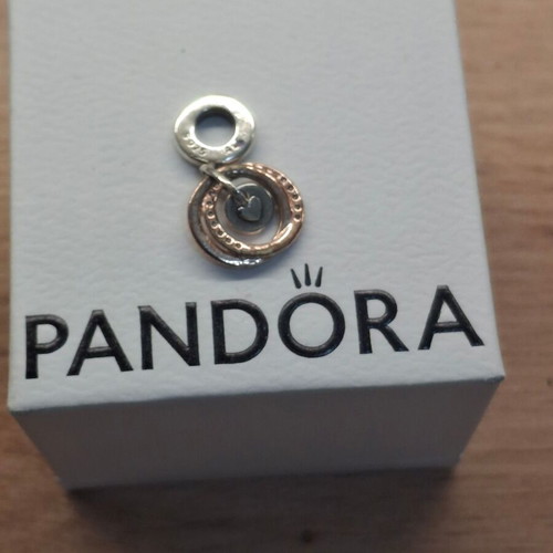 Pandora charm new, pink and silver