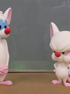 Pinky and the Brain figures new, 24 cm and 20 cm height