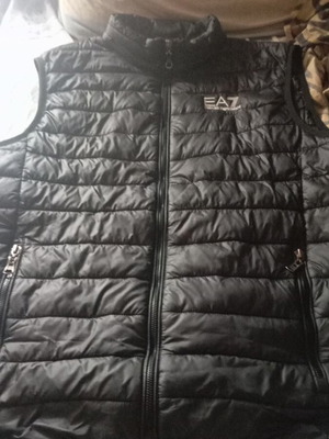 EA7 Vest like new, size M, black with small repair