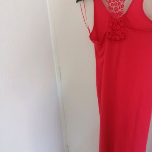 Benetton cotton red dress size Large
