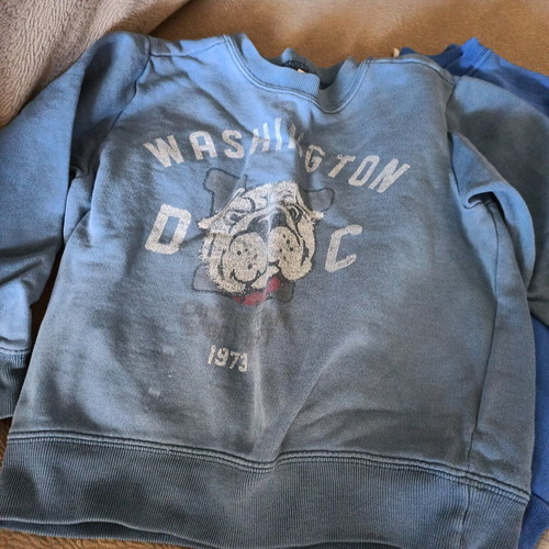 Sweaters and jacket used, pack of 3 pieces for 18 months