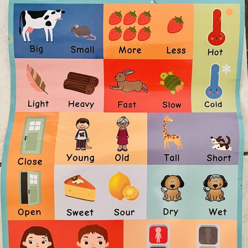 English learning posters like new for kids' room or classroom