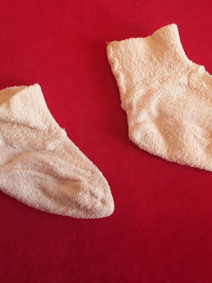 Fleece hugging shoes