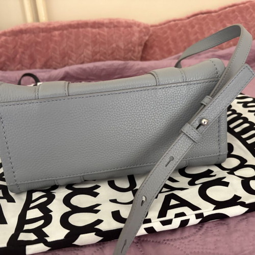 Marc Jacobs Small Leather Tote Bag, grey