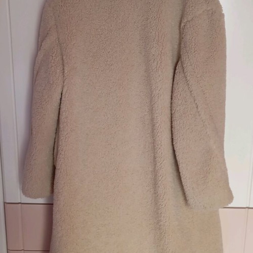 Bershka Beige Bouclé Coat new, size M