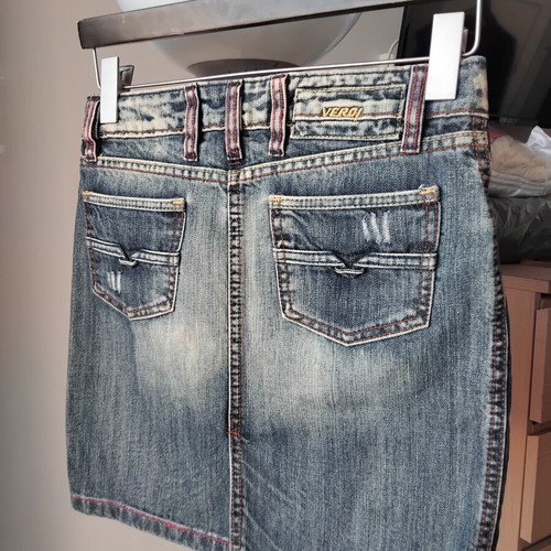 Verdi denim skirt, blue