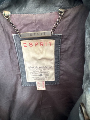 Esprit women's leather jacket used, gray
