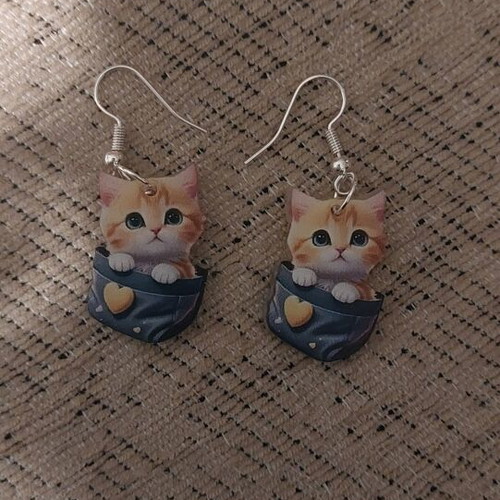 Cat earrings new