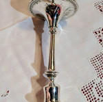 Silver-plated candlestick, 15 cm height
