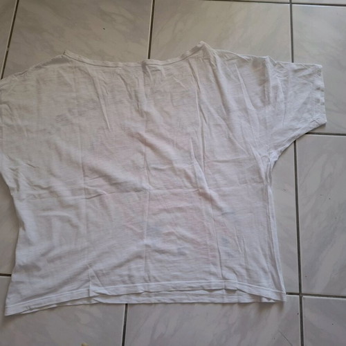Rolling Stones summer blouse used, one size, white