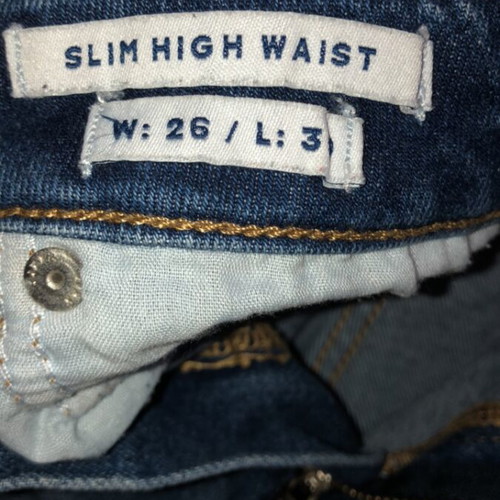 JJXX Women's Slim High Waist Jeans New, Size XS/S, Blue Cotton Stretch