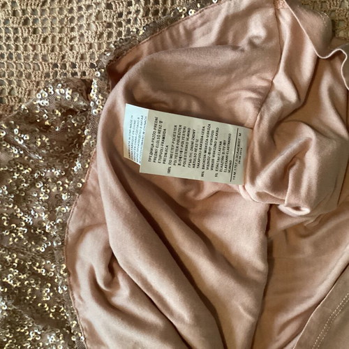 Benetton Pink Sleeveless Top with Sequins like new, Size M