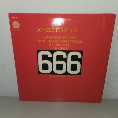 Aphrodite’s Child 666 2xLP Greek Vertigo album like new