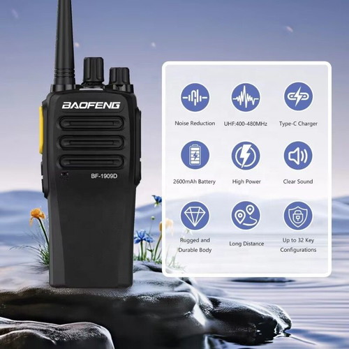 Walkie Talkie BF-1909D UHF 10 watts professional new