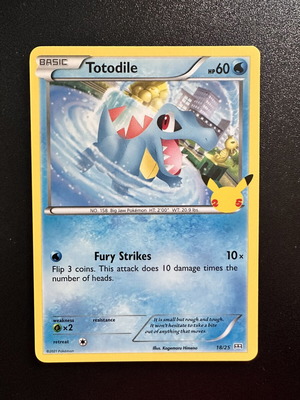 Totodile 18/25 McDonalds 2021 card new