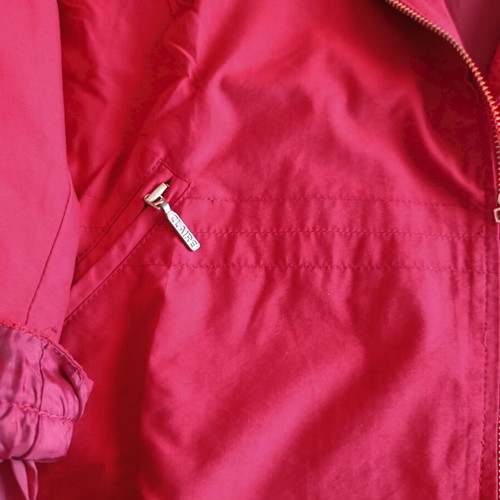 Claire Katrania women's trench coat used, red, size XL