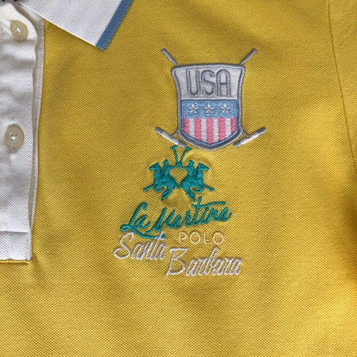 La Martina polo shirt like new, yellow, size M