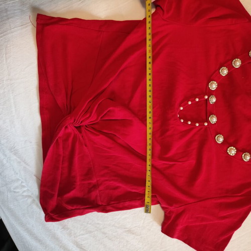 Blouse red, like new, size M