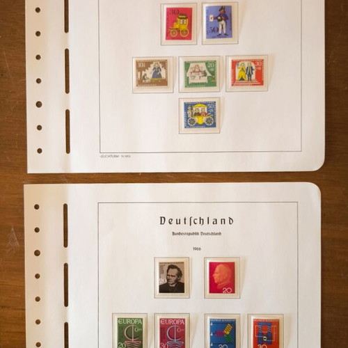 Authentic collectible stamp sheets Germany Bundesrepublik Deutschland