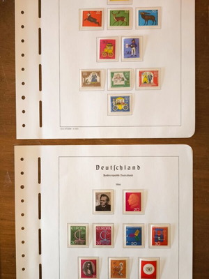Authentic collectible stamp sheets Germany Bundesrepublik Deutschland