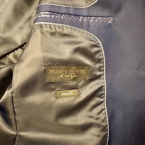 Prince Oliver blue suit like new, size 52 slim fit