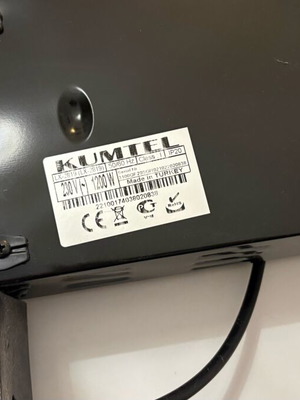 Kumtel heater like new, small halogen element