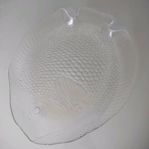Arcoroc Poisson Vintage Serving Platter 1970s Large New