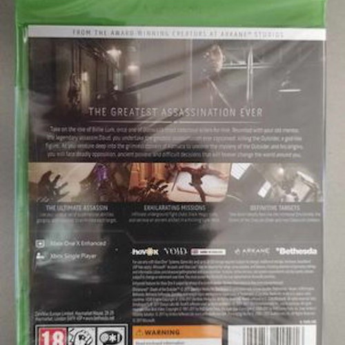 Dishonored Death of the Outsider Xbox One game new, sealed
