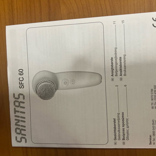 Sanitas LED facial cleansing brush new without brush head