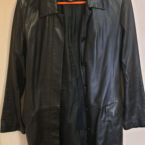 Ralph Lauren women's leather coat like new, black, size S