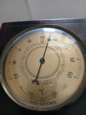Vintage ξύλινο βαρόμετρο like new, επιτραπέζιο ή επιτοίχιο