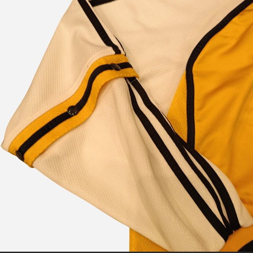 Adidas vintage track jacket used, yellow and white with removable sleeves