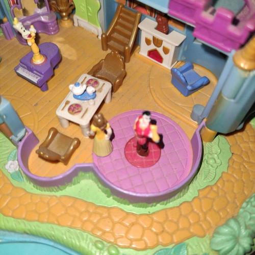 Polly Pocket Disney Beauty and the Beast Magical Castle 1997 used