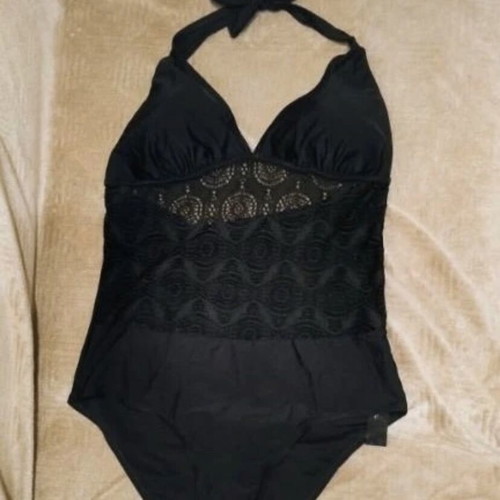 Bonprix black one-piece swimsuit new, size EUR 46