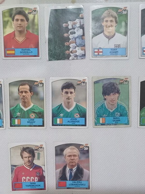 Panini Euro 1988 stickers like new, set of 36 plus duplicates
