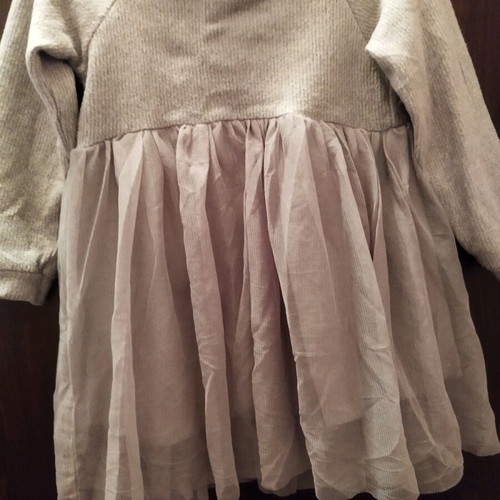 Φόρεμα Zara γκρι σαν καινούργιο, μέγεθος 104 cm για 4 ετών