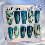 Summer Press On Nails with Application Tools new