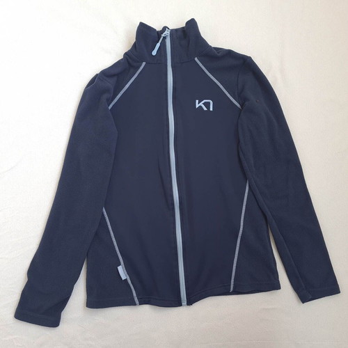 Kari Traa women's sports fleece size XS blue used thermal blouse