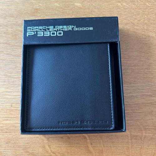 Porsche Design leather wallet, black, unused