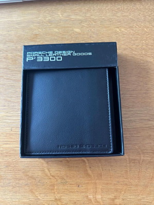 Porsche Design leather wallet, black, unused