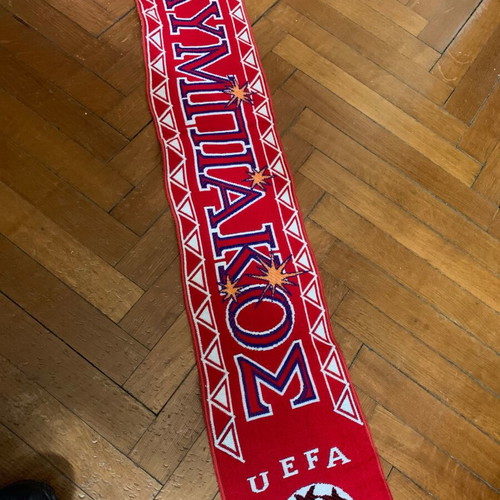 Olympiakos scarf Champions League 1997 used, official replica