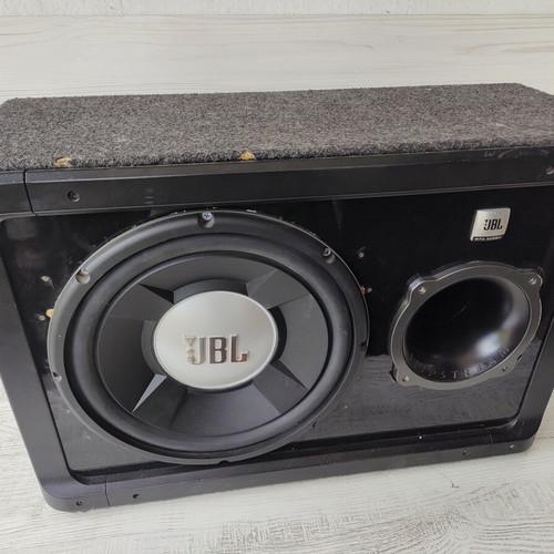 JBL GTO1204BR factory enclosure with GTO1202D dual 2-ohm subwoofer