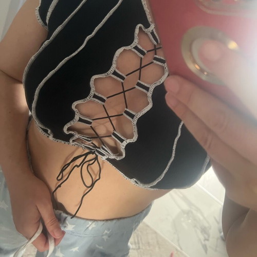 H&M Sexy Short Crop Top like new, Black, Size XS/S