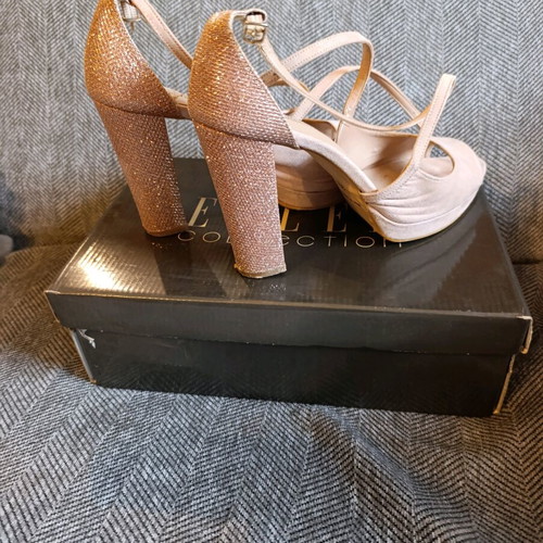 Ellen pumps used, size 39, beige and pink