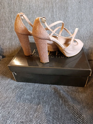 Ellen pumps used, size 39, beige and pink
