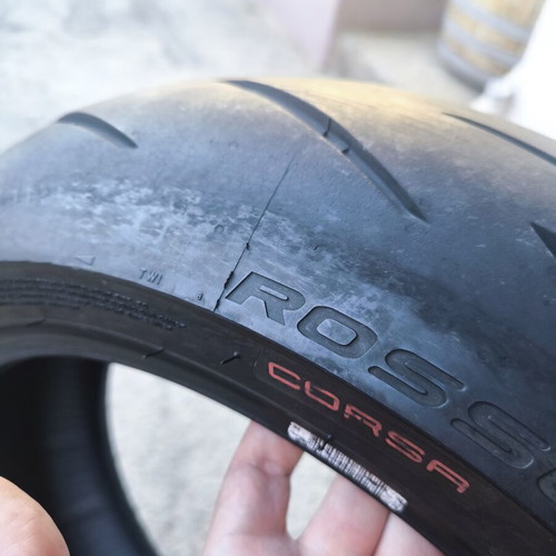 Pirelli Diablo Rosso Corsa II 180/55 ZR17 (73W) tire used in excellent condition